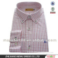 latest 100% cotton non-iron button-down collar slim fit casual men shirts